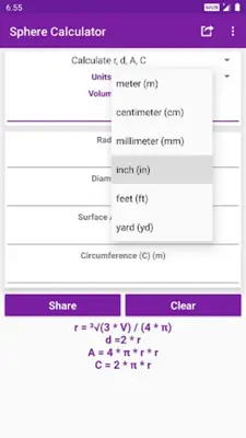 Sphere Calculator android App screenshot 4